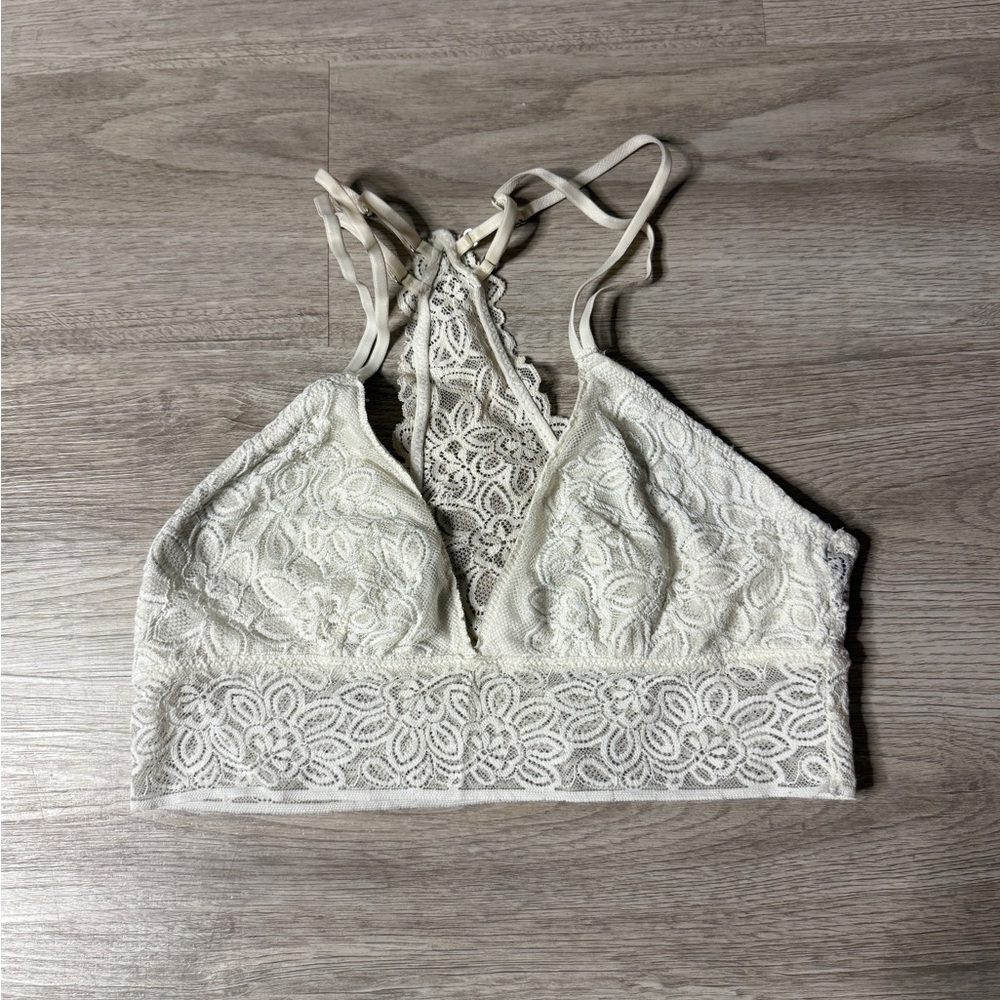 Aerie Lace Bralette in Cream
